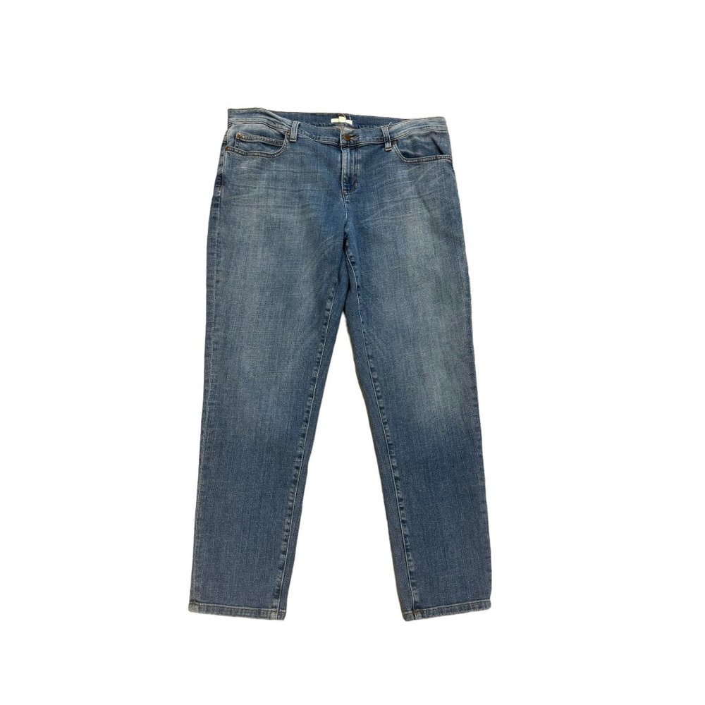 Eileen Fisher Organic Cotton Stretch Ankle Style S177D Jeans Sz 16